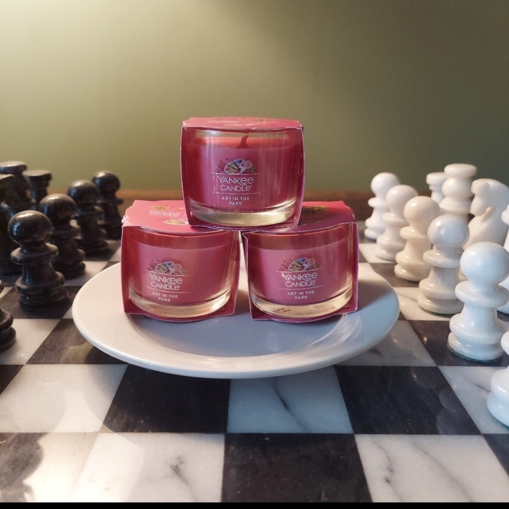 Yankee Candle Art in the Park Mini Candle SET OF 3 - BNWT FINAL $$ - 1 SET LEFT